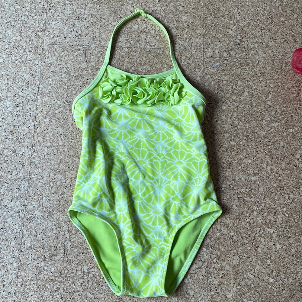 🍁 Calypso St Barth for Target Lime Greenish Halter Bathing Suit
